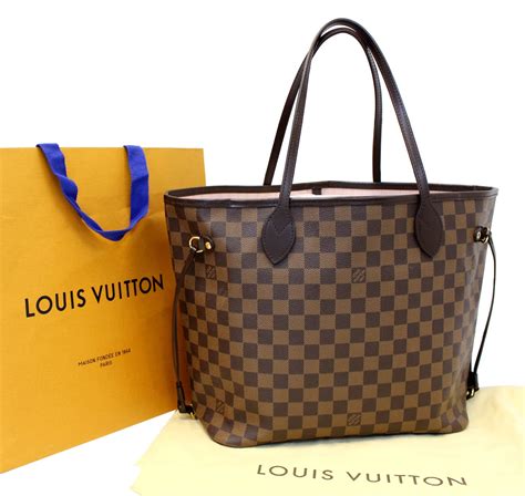 louis vuitton neverfull damier ebene rose ballerine replica|false louis vuitton neverfull.